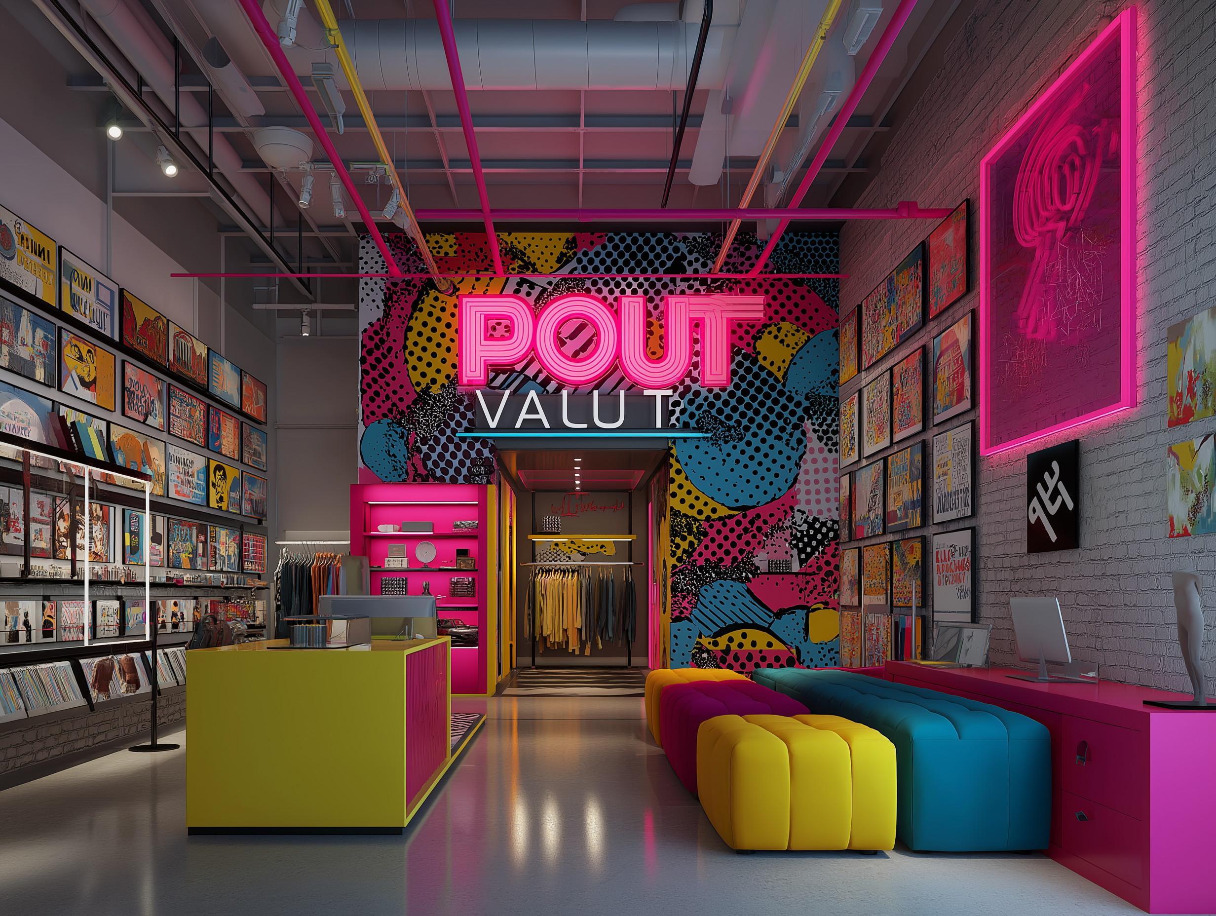 diseño espacio pop