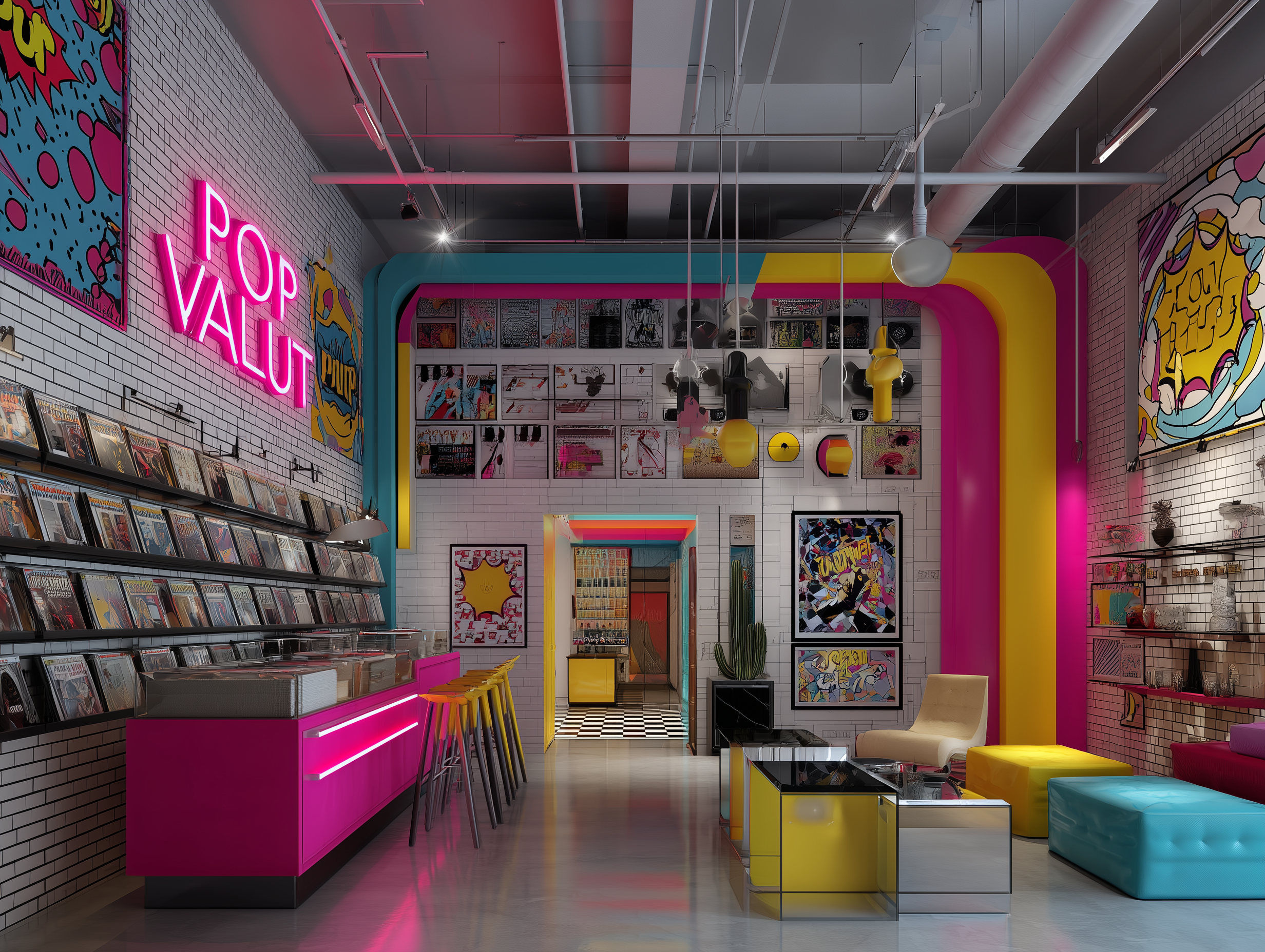 diseño espacio pop